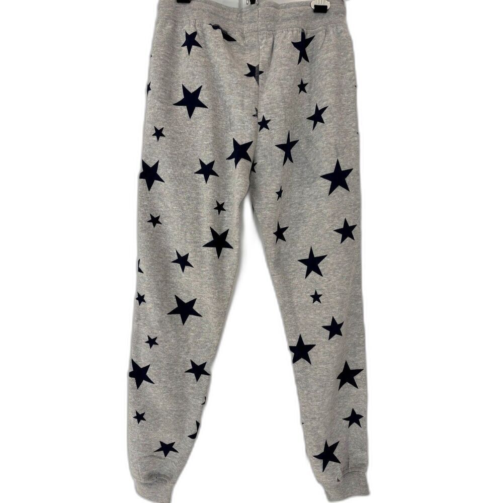 Bloom & Pop Gray Black Star Print Sweatpants Joggers NWT M - Picture 4 of 5
